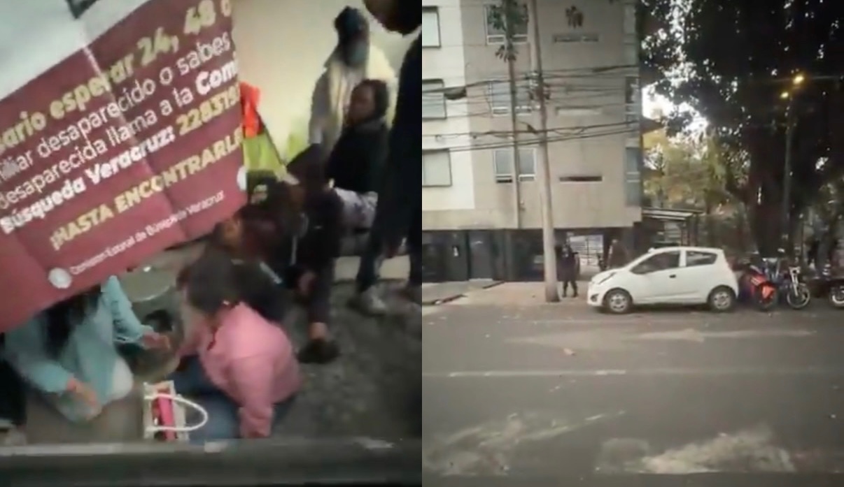 Registran balacera junto a la FGR en CDMX mientras madres buscadoras mantenían campamento